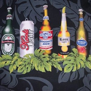 Mens size XL Aloha Republic graphic button up shirt